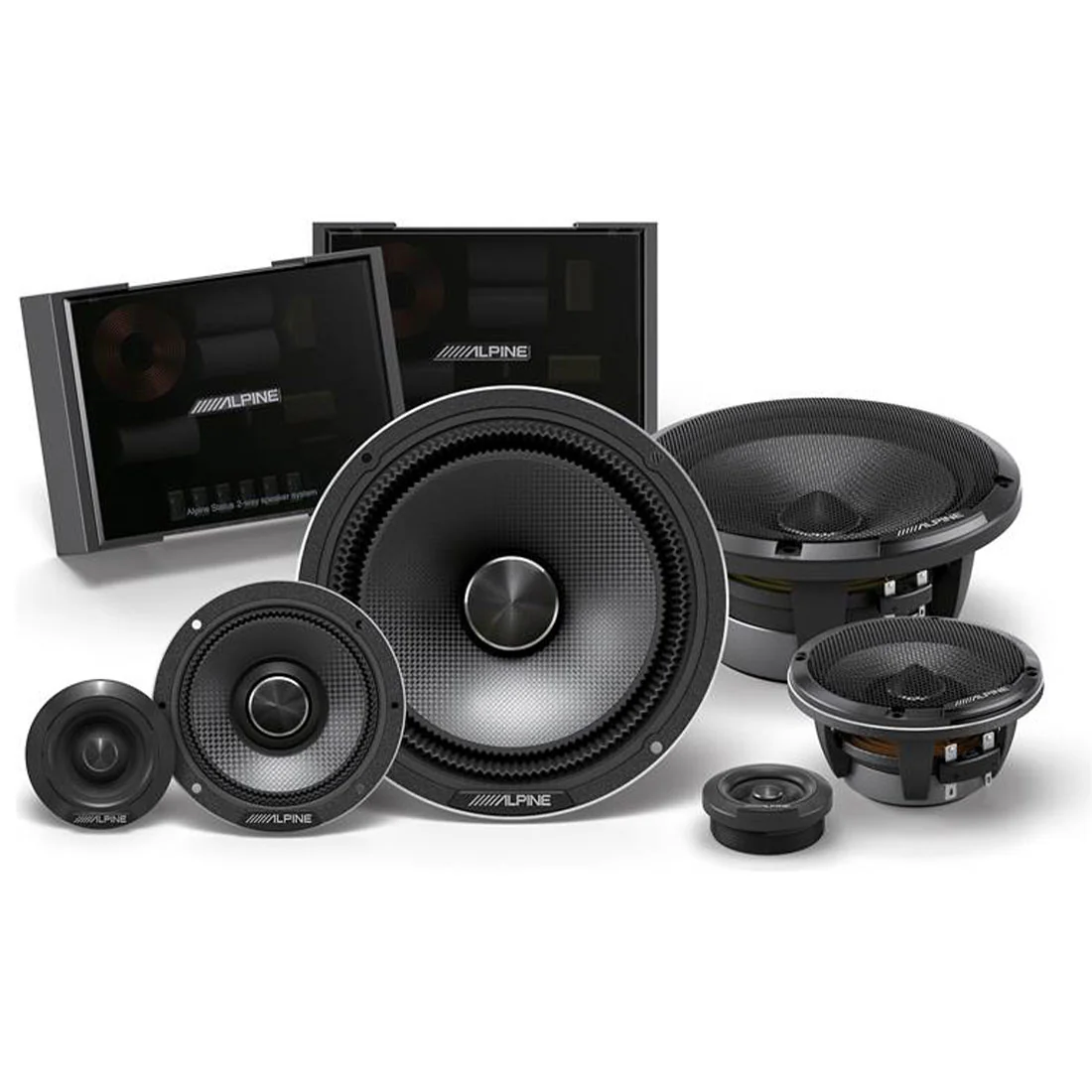 Alpine HDZ-653S Status High-Resolution OEM-Fit 3-Way Component Speaker System (HDZ653S)