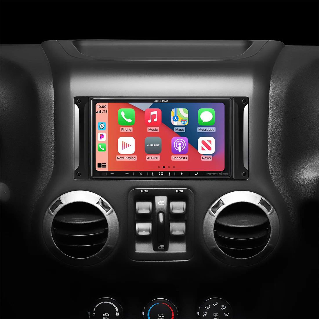Alpine I407-WRA-JK Restyle Head Unit for select 2007-17 Jeep Wrangler JK and Wrangler JK (I407WRAJK) - Image 2