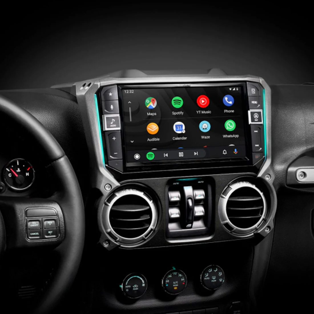 Alpine I509-WRA-JK Restyle 9" Custom-Fit Digital Multimedia Receiver for select 2011 -18 Jeep Wrangler JK Models (I509WRAJK) - Image 4