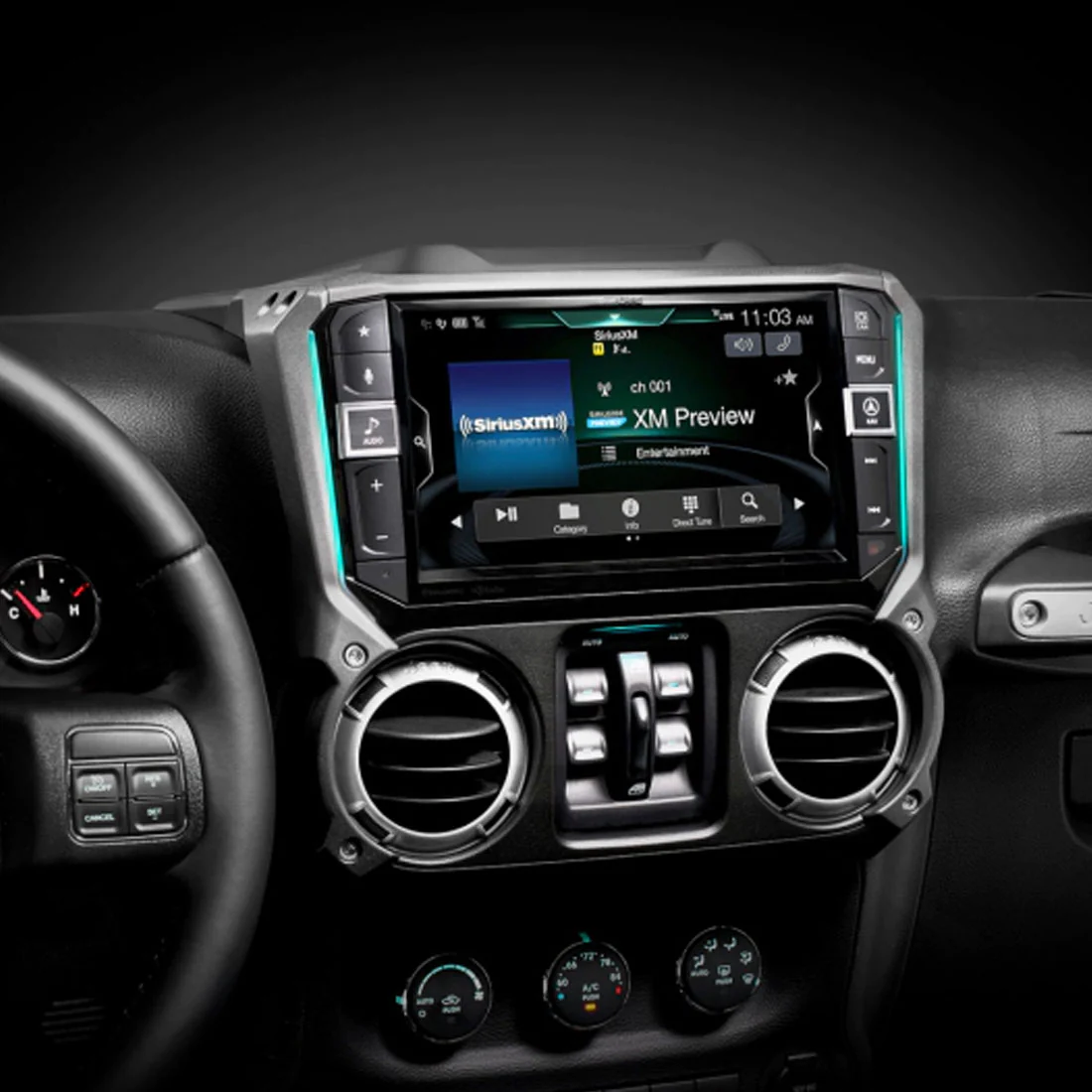 Alpine I509-WRA-JK Restyle 9" Custom-Fit Digital Multimedia Receiver for select 2011 -18 Jeep Wrangler JK Models (I509WRAJK) - Image 8