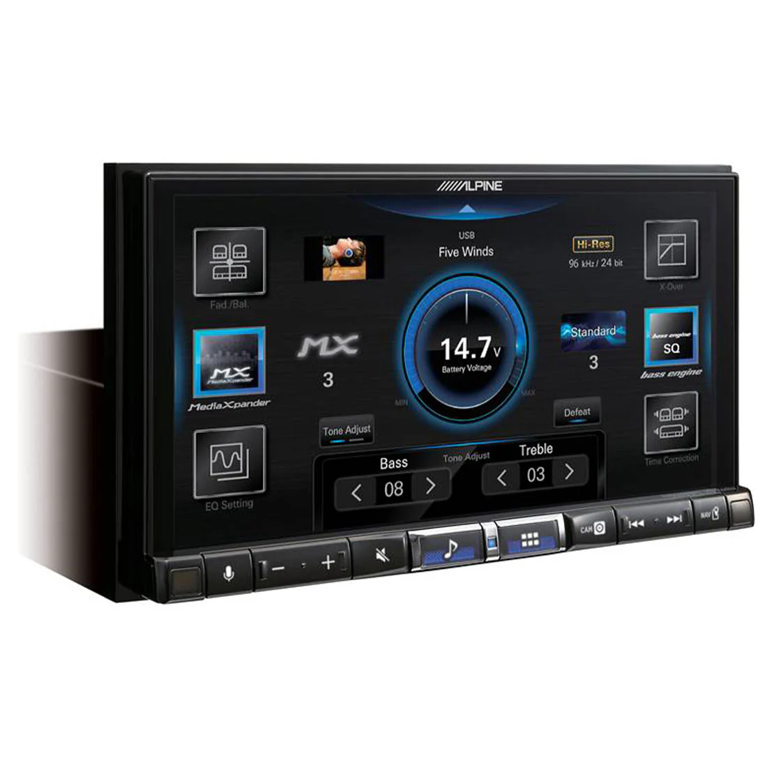Alpine ILX-507 7" Hi-Res Digital Multimedia Receiver (ILX507) - Image 4
