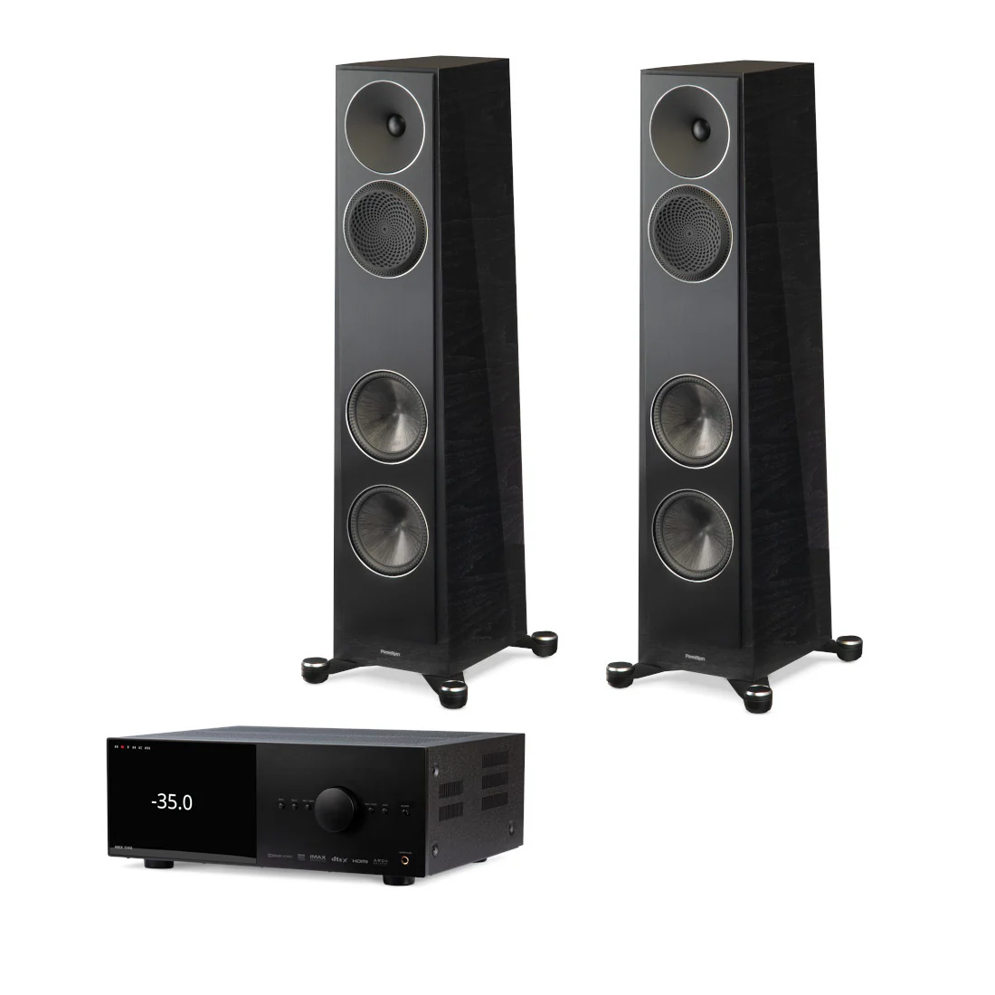 Anthem MRX 1140 8K AV Receiver | Paradigm Founder 80F Floor Standing Speakers Bundle