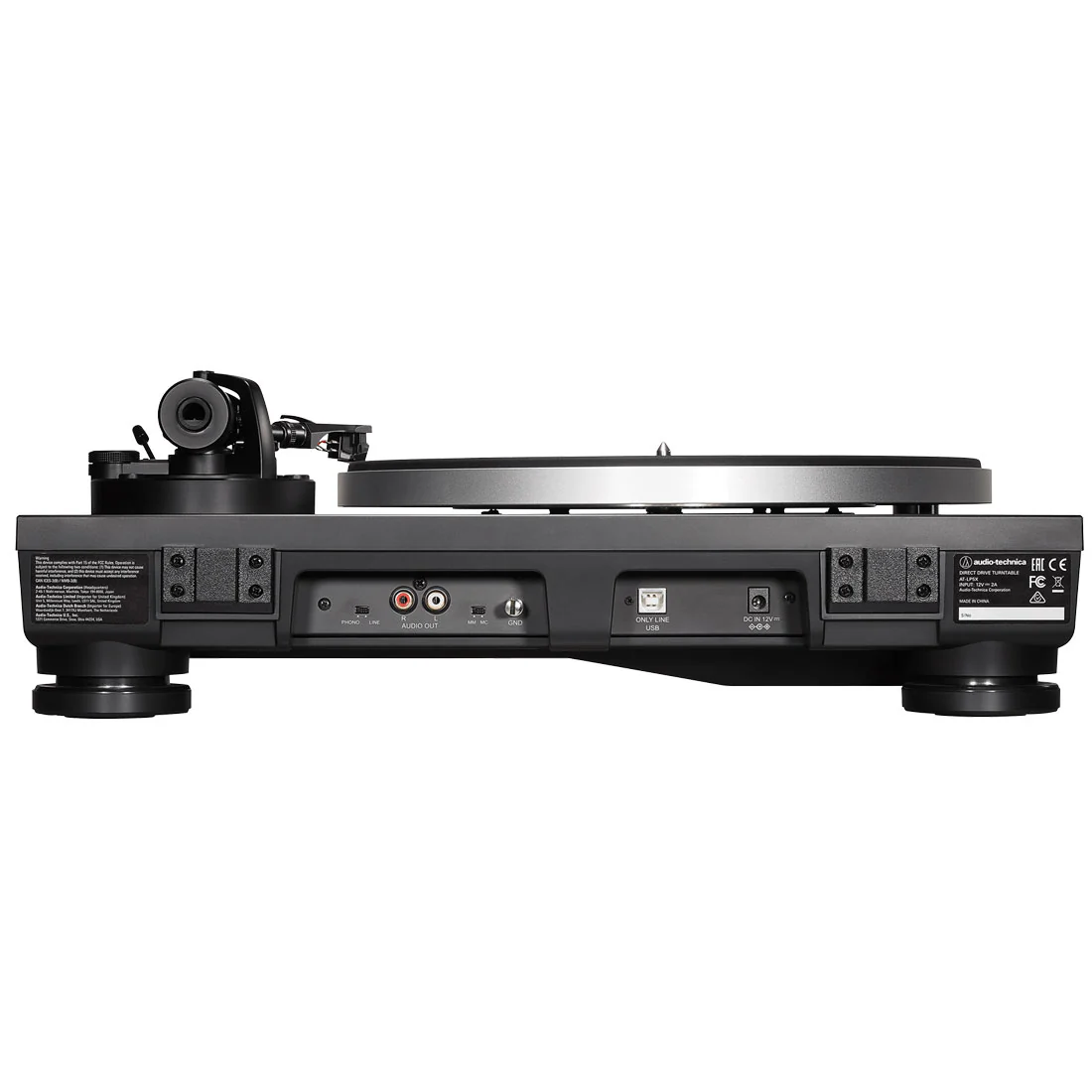 Audio-Technica AT-LP5X Fully Manual Direct Drive Turntable - Black (ATLP5X) - Image 4