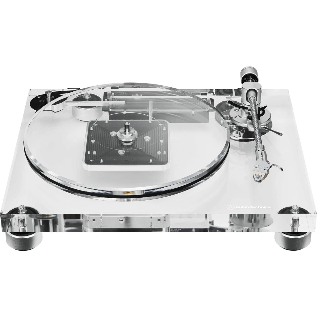 Audio-Technica AT-LPA2 Fully Manual Belt-Drive Turntable - Clear - Image 2