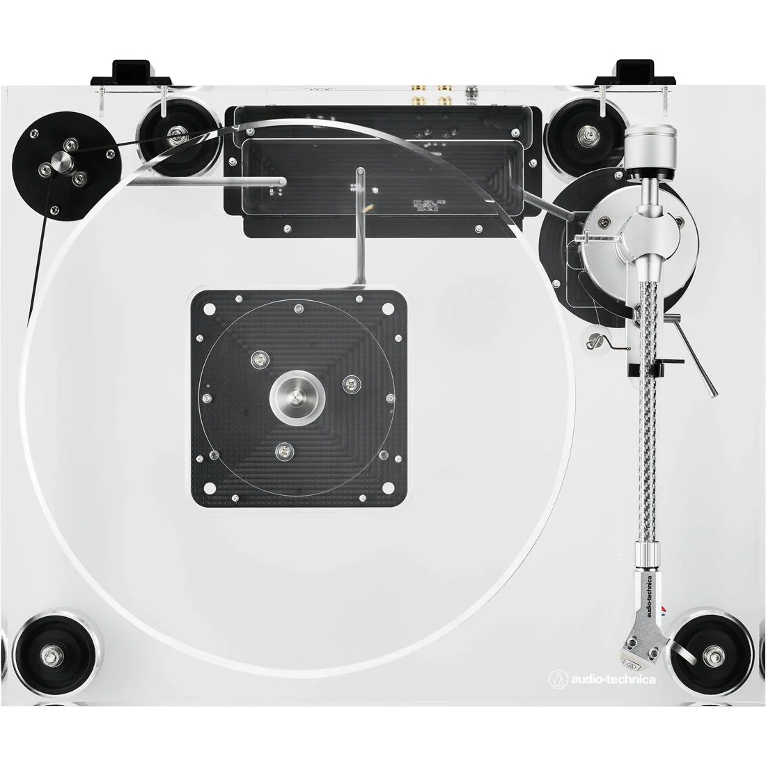 Audio-Technica AT-LPA2 Fully Manual Belt-Drive Turntable - Clear - Image 3