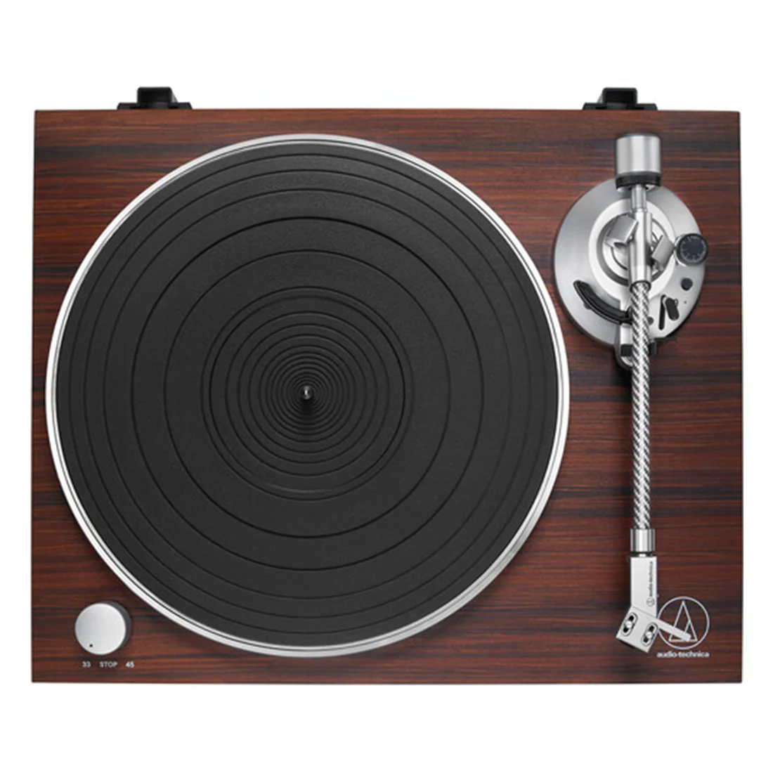 Audio-Technica AT-LPW50BT-RW Manual Two-Speed Turntable with Bluetooth - Rosewood (ATLPW50BTRW) - Image 2