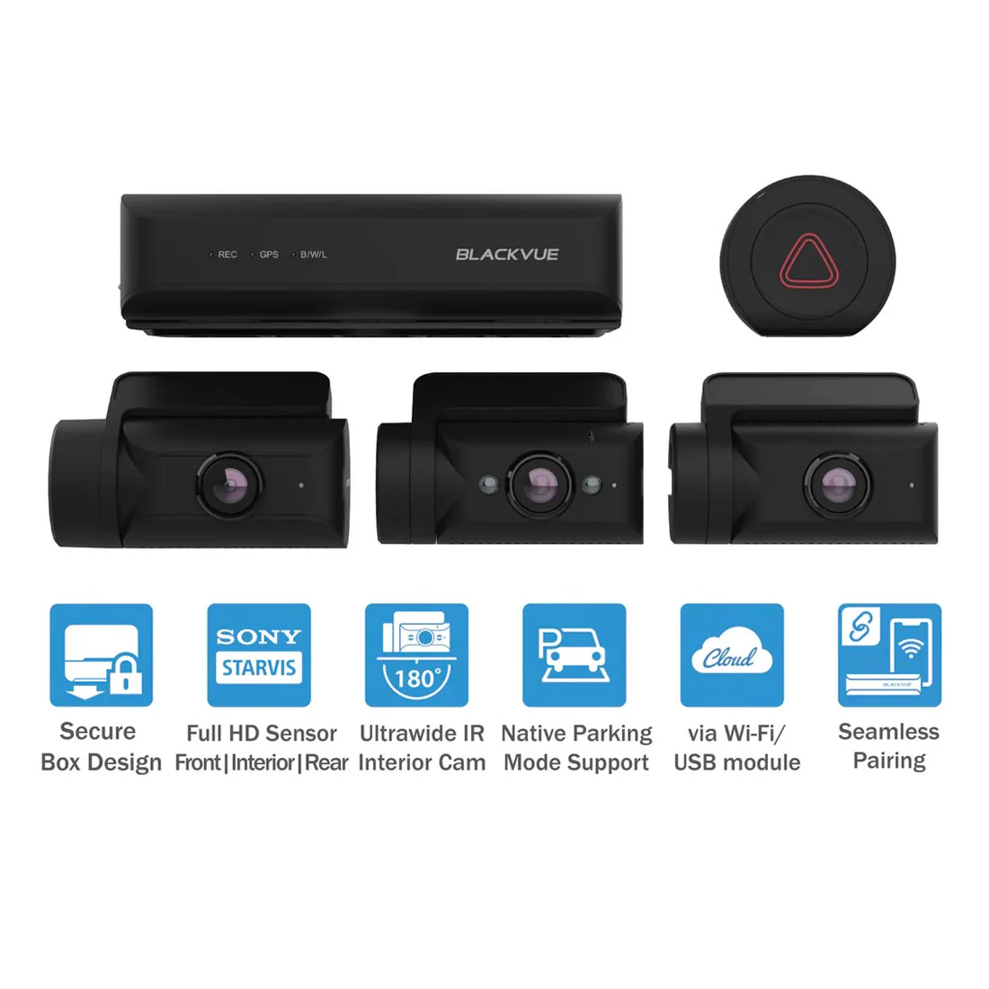BlackVue DR770X-BOXPRO 3-Channel Customizable Dash Cam System with 1080P Front Cam & Hidden Box Unit (DR770XBOXPRO64) - Image 14