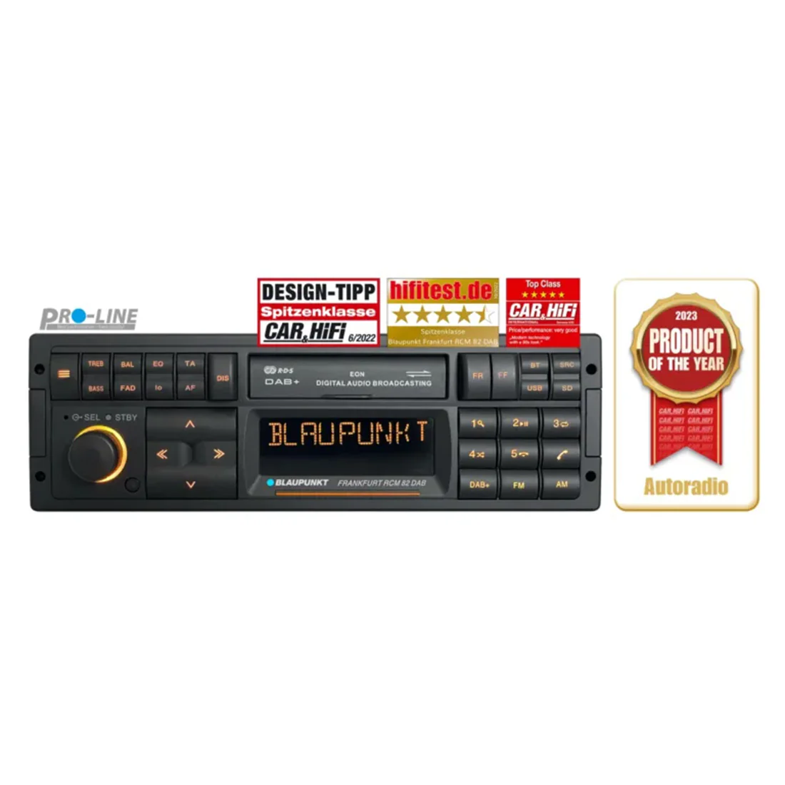 Blaupunkt Frankfurt RCM 82 DAB Single Din Mechless Bluetooth Receiver with USB / AUX / MicroSD (FRANKFURTRCM82DAB) - Image 3