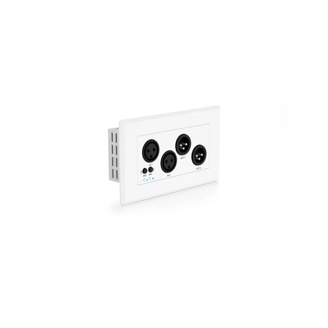 Blustream DA22XLR-WP-EU-V2 XLR Dante Audio Wall Plate (DA22XLRWPEUV2) - Image 3