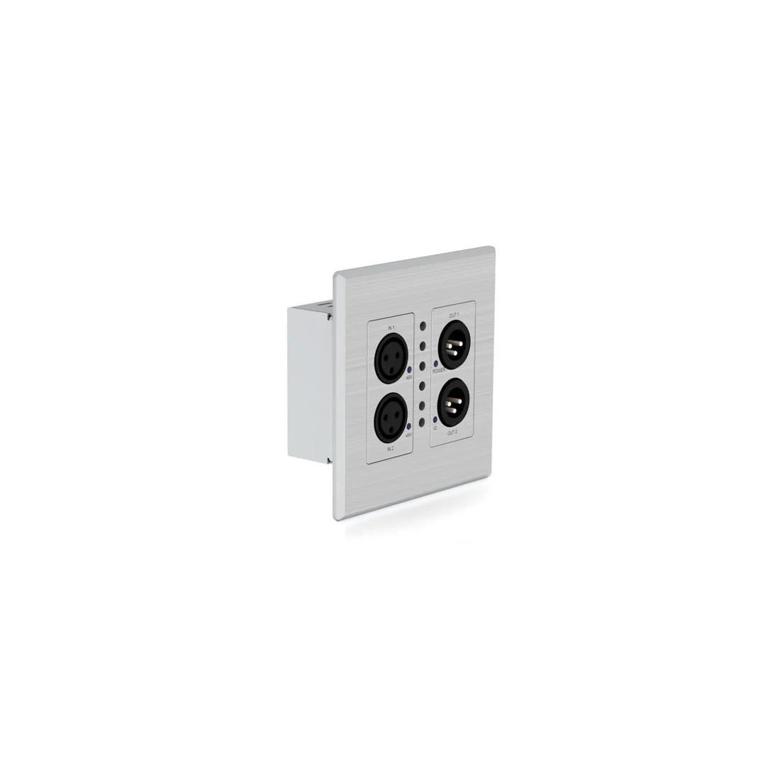 Blustream DA22XLR-WP-US Dante Audio Wall Plate with 2x2 XLR Conversion - Image 7