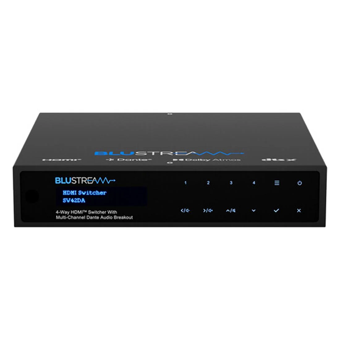 Blustream SW42DA 4-Way HDMI Switcher Dante Audio Breakout - Image 2