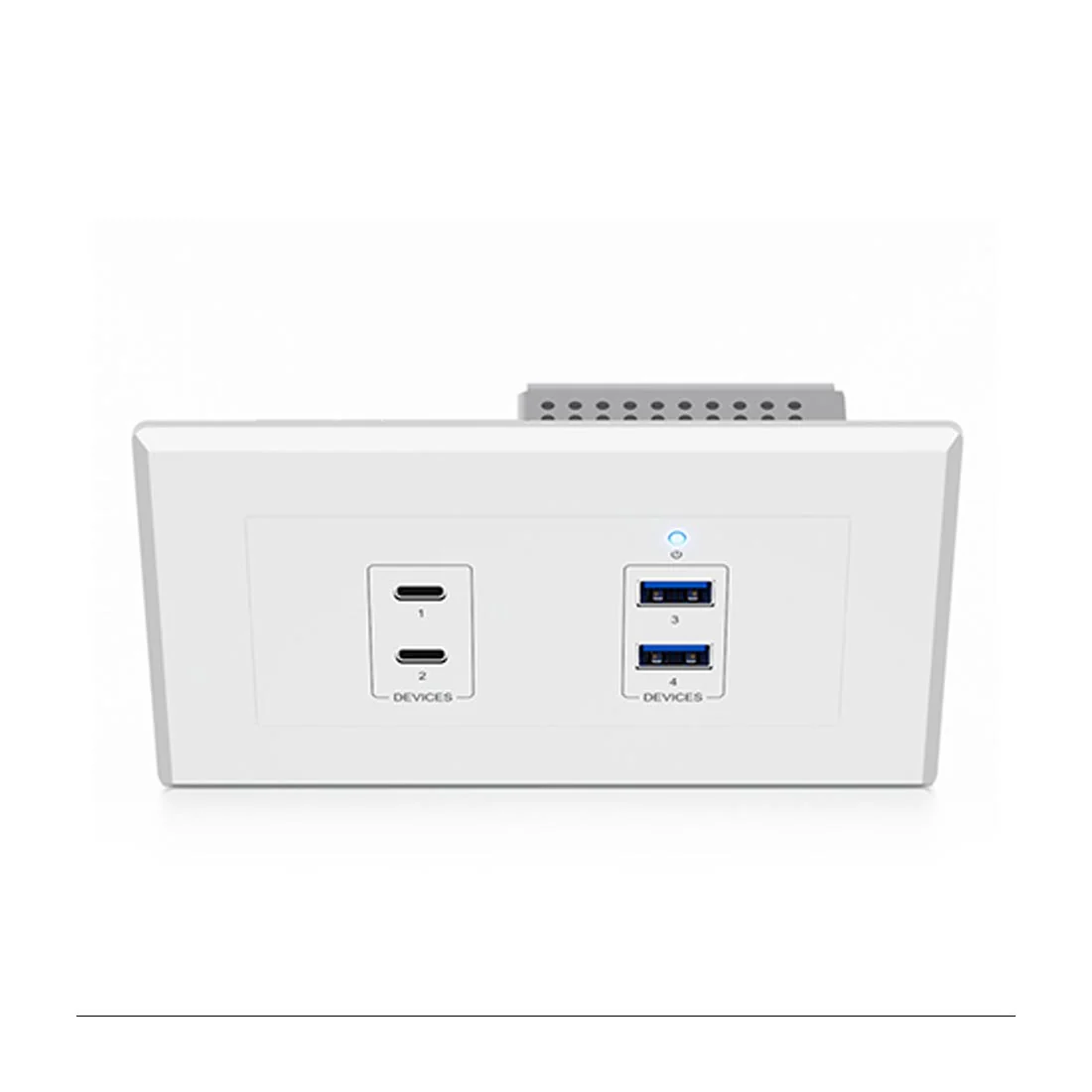 Blustream UEX3D-WP-EU USB 3.2 Gen1 HDBaseT Wall Plate Extender (UEX3DWPEU) - Image 2
