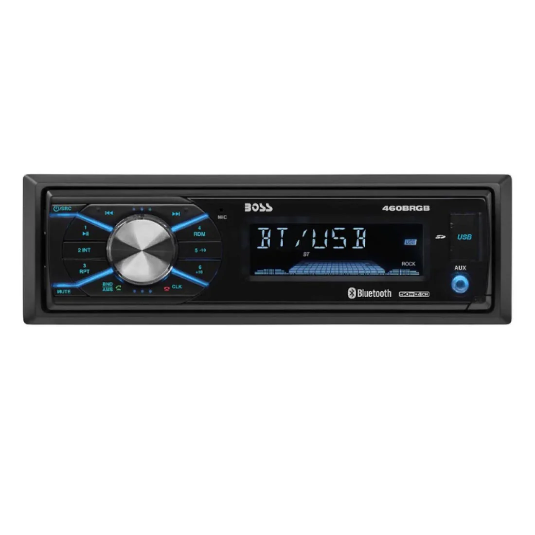 Boss Audio 460BRGB Single-Din Bluetooth Mech-Less Digital Media Receiver - Image 2