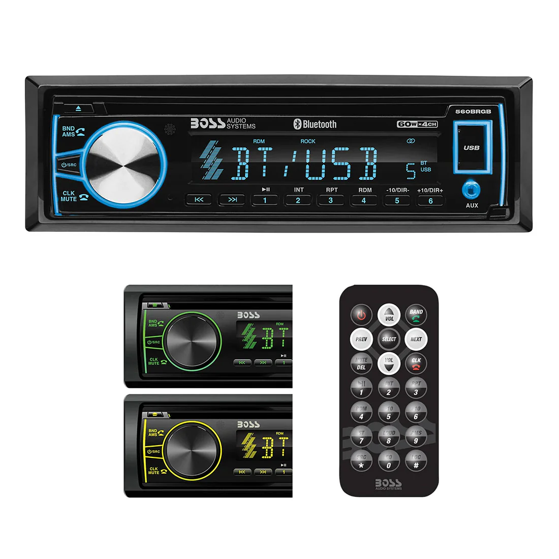 Boss Audio 560BRGB Single-Din CD Receiver (560BRGB) - Image 3