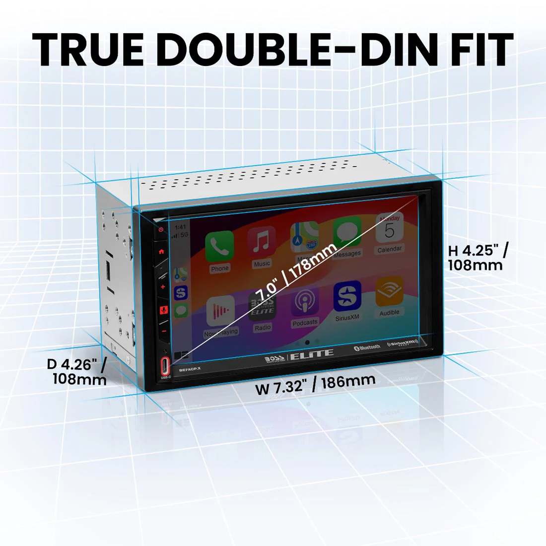Boss Audio Elite BE7ACP.X Digital Multimedia Receiver (does not play discs) (BE7ACP.X) - Image 4