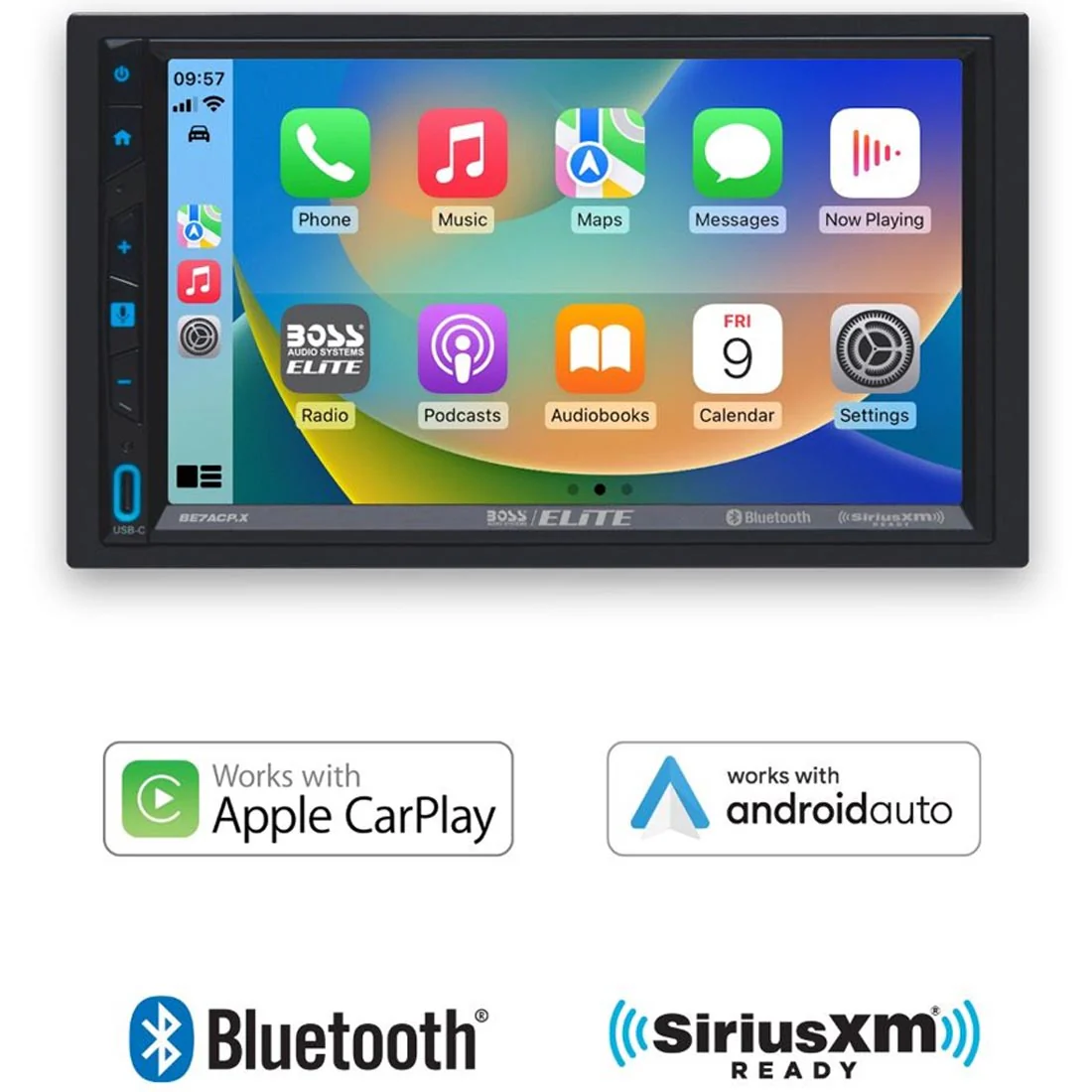 Boss Audio Elite BE7ACP.X Digital Multimedia Receiver (does not play discs) (BE7ACP.X) - Image 5