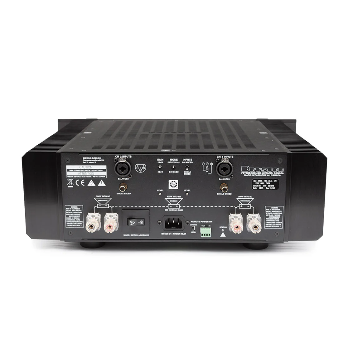 Bryston 43104 4B Cubed Dual-Mono Amplifier (43104) - Image 4