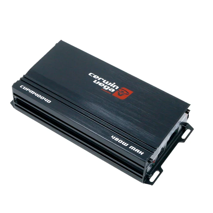 Cerwin Vega CVPM400.4D 480 Watt RMS 2 Ohm Mini-Series 4-Channel Amplifier (CVPM400.4D) - Image 2