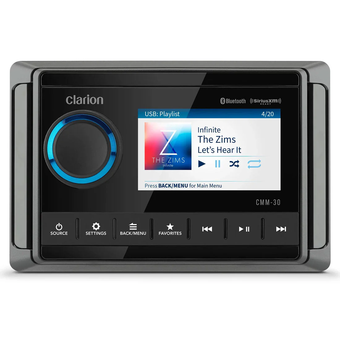 Clarion CMM-30 Marine Digital Media Receiver with 3" LCD - #92804 (CMM30) - Image 4
