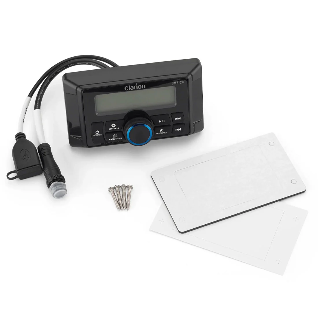 Clarion CMR-20 Marine Wired Remote with LCD Display - #92808 (CMR20) - Image 2