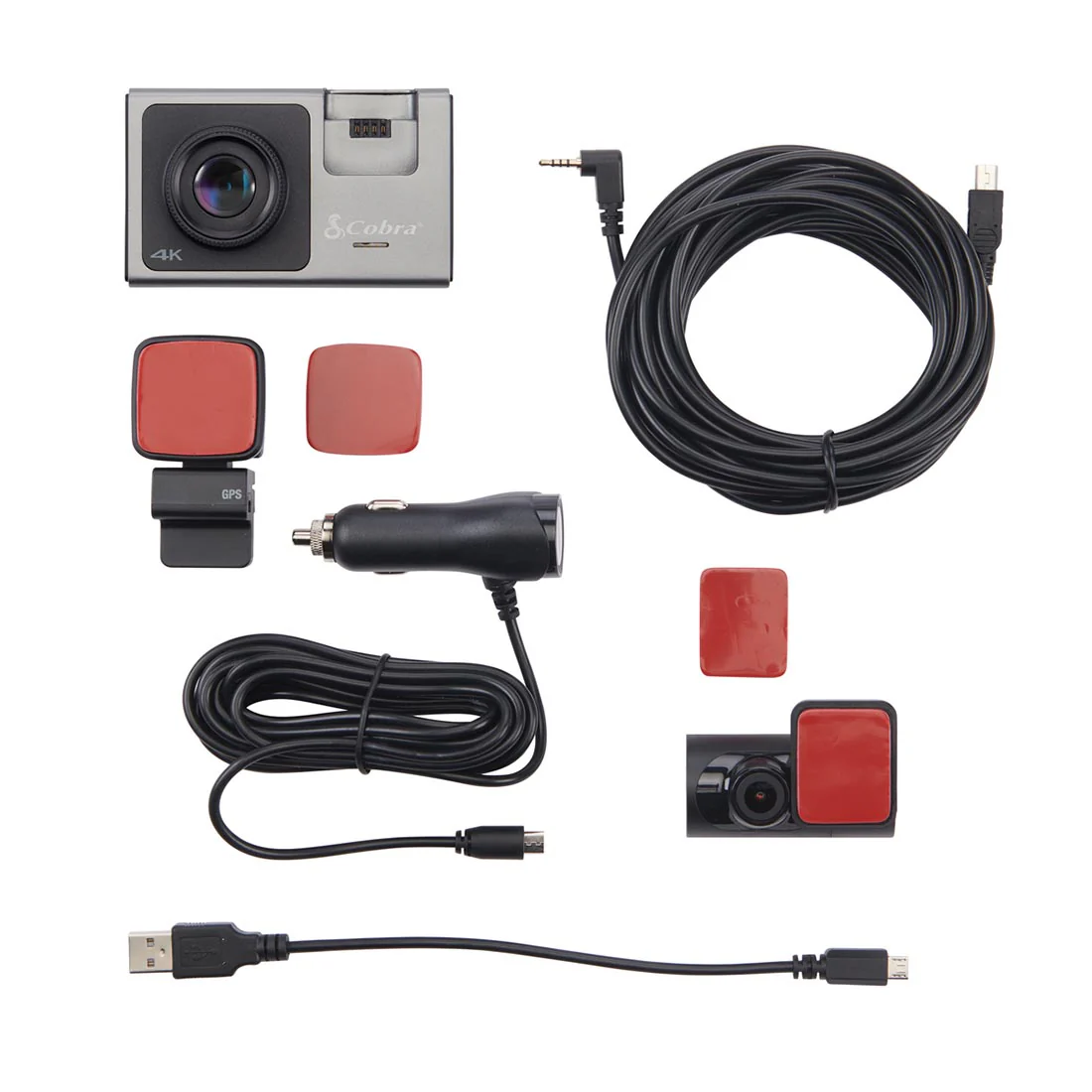 Cobra SC 400D Ultimate Smart Dash Cam, Rear Cam and Hardware (SC400D-HW) - Black (SC400DHW) - Image 8