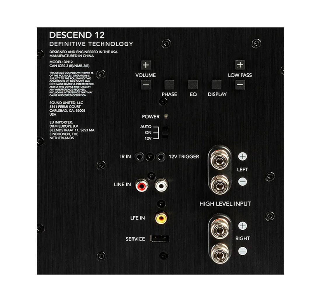 Definitive Technology DNSUB12 12" Subwoofer - Black (DNSUB12) - Image 2