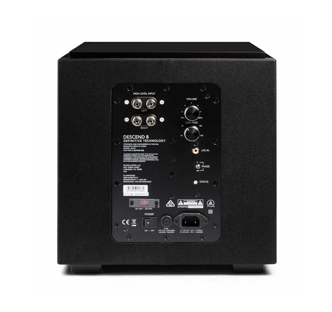 Definitive Technology DNSUB8 8" Subwoofer - Black (DNSUB8) - Image 4