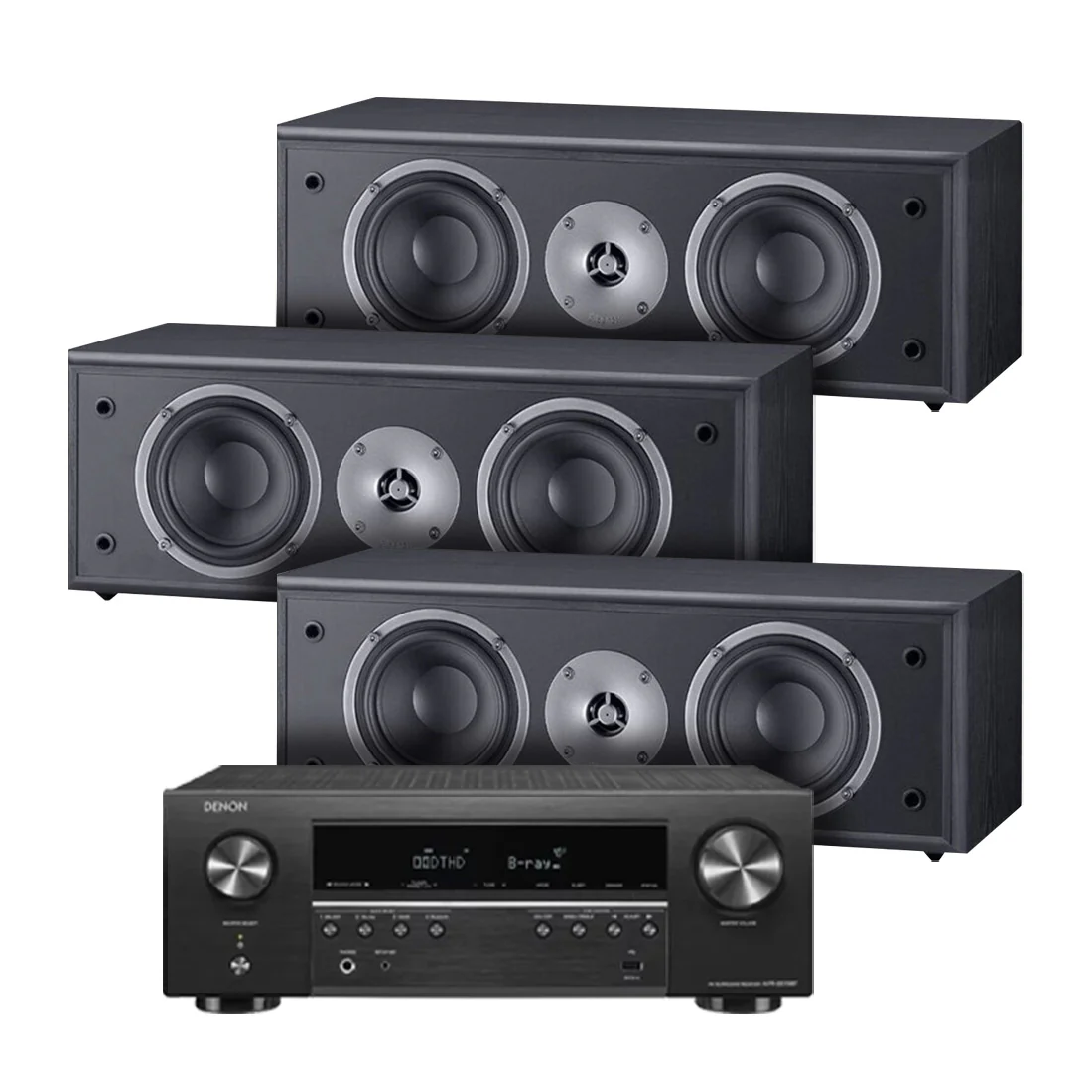 Denon AVR-S570BT 5.2 Channel 8K Receiver | Magnat MSC252B Center Channel Speaker Bundle - Image 13