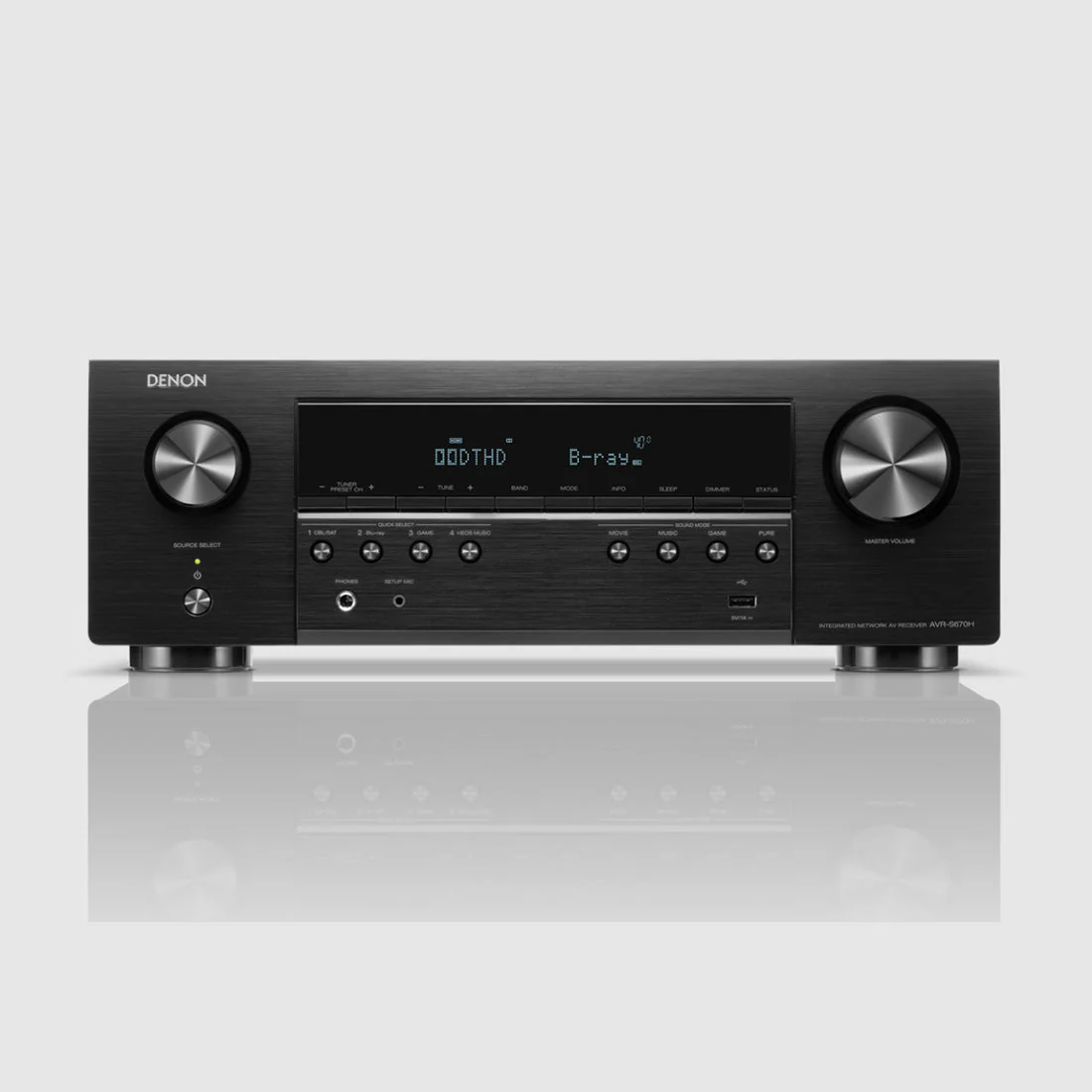 Denon AVR-S670H 5.2 Channel 8K AV Receiver | Home Subwoofer Bundle - Image 3