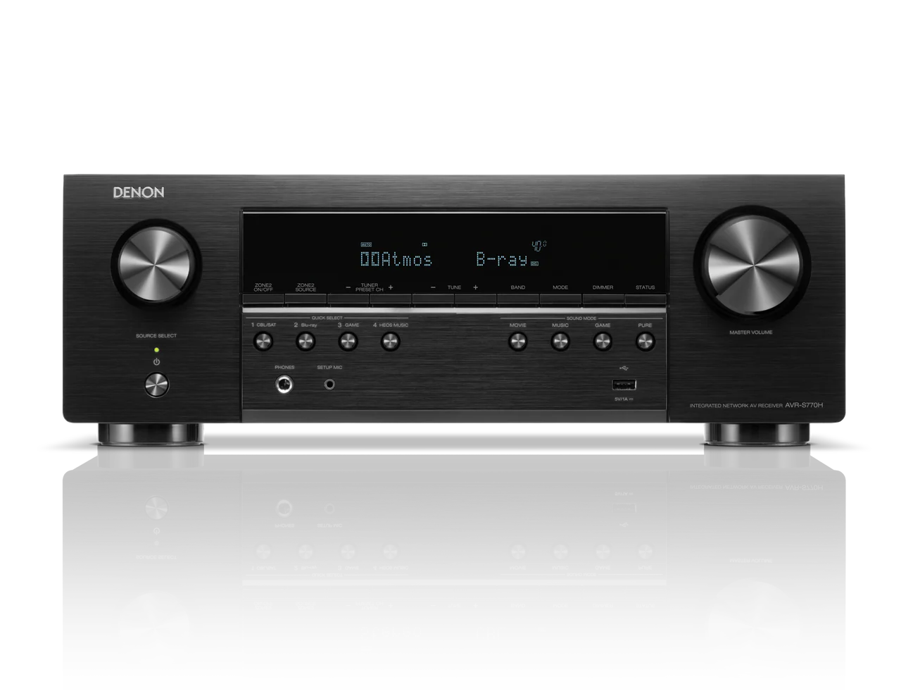 Denon AVR-S770H 7.2 Ch. 8K AV Receiver - 2024 Model