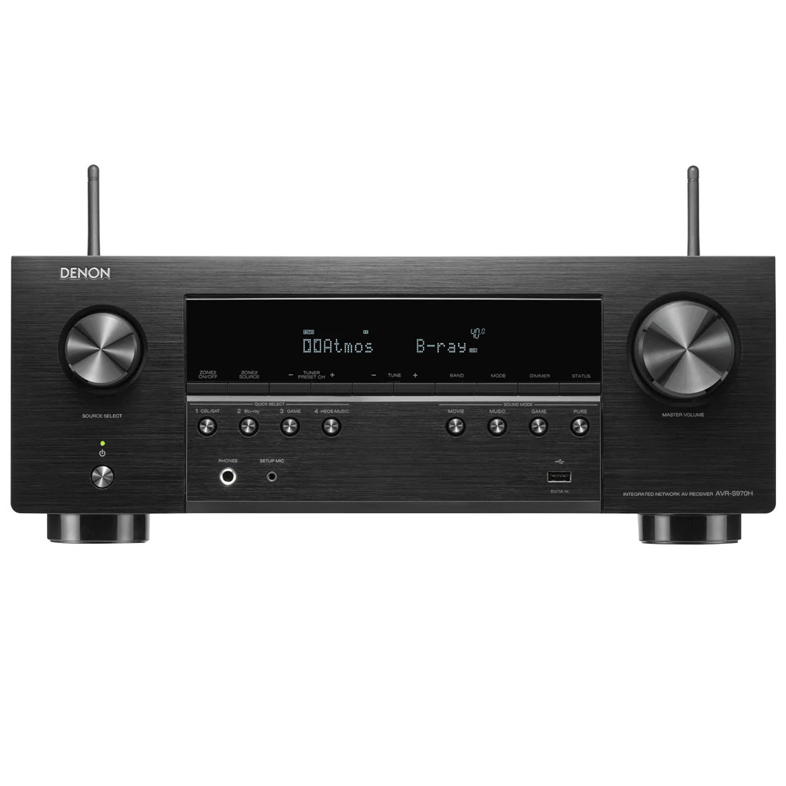Denon AVR-S970H 7.2 Channel 8K Receiver | Home 550 Smart Sound Bar Bundle - Image 2