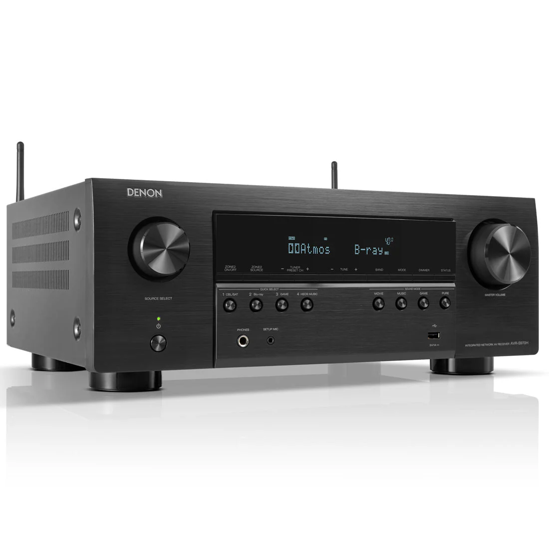 Denon AVR-S970H 7.2 Channel 8K Receiver | Home 550 Smart Sound Bar Bundle - Image 4