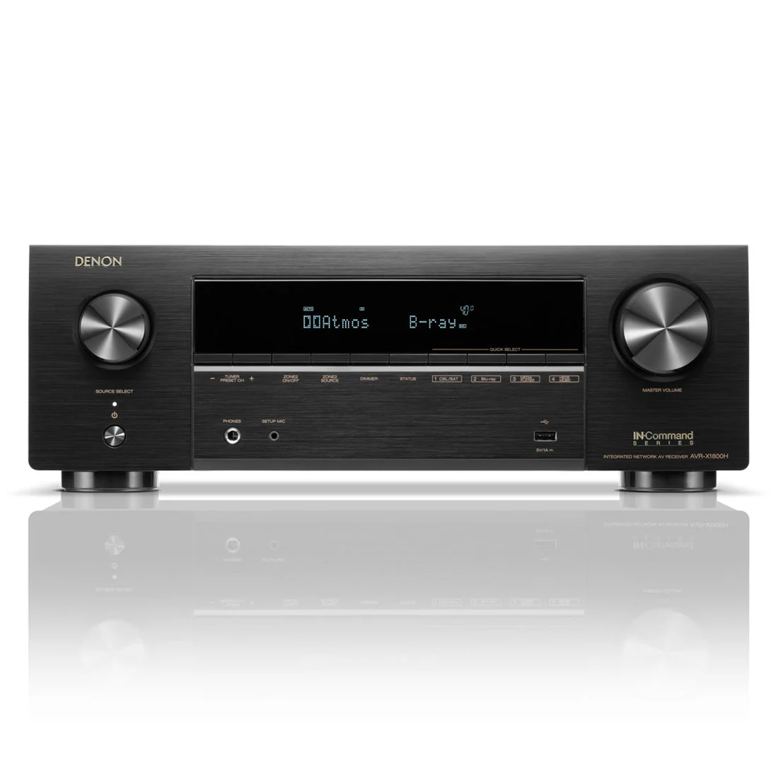Denon AVR-X1800H 7.2 Channel Receiver | Home 550 Smart Sound Bar Bundle - Image 2