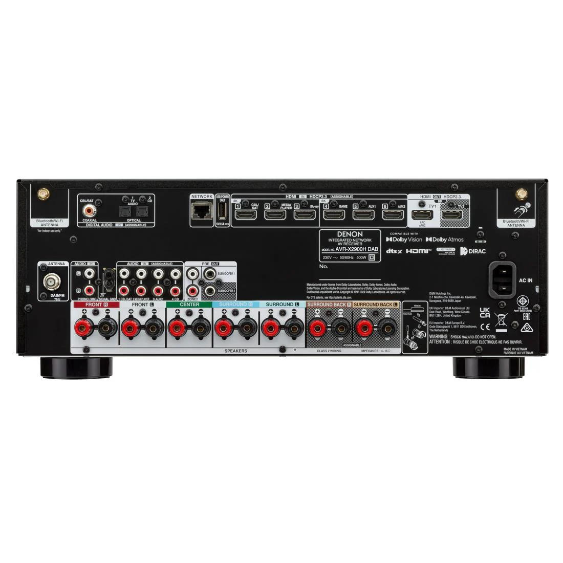 Denon AVR-X2900H DAB AV Receiver with HEOS - Image 4