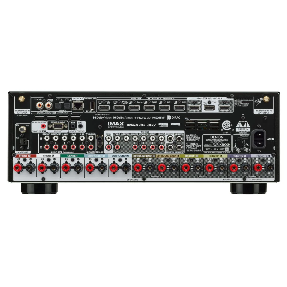 Denon X-Series AVR-X3900H 9.4ch. AV Receiver with HEOS - Image 3