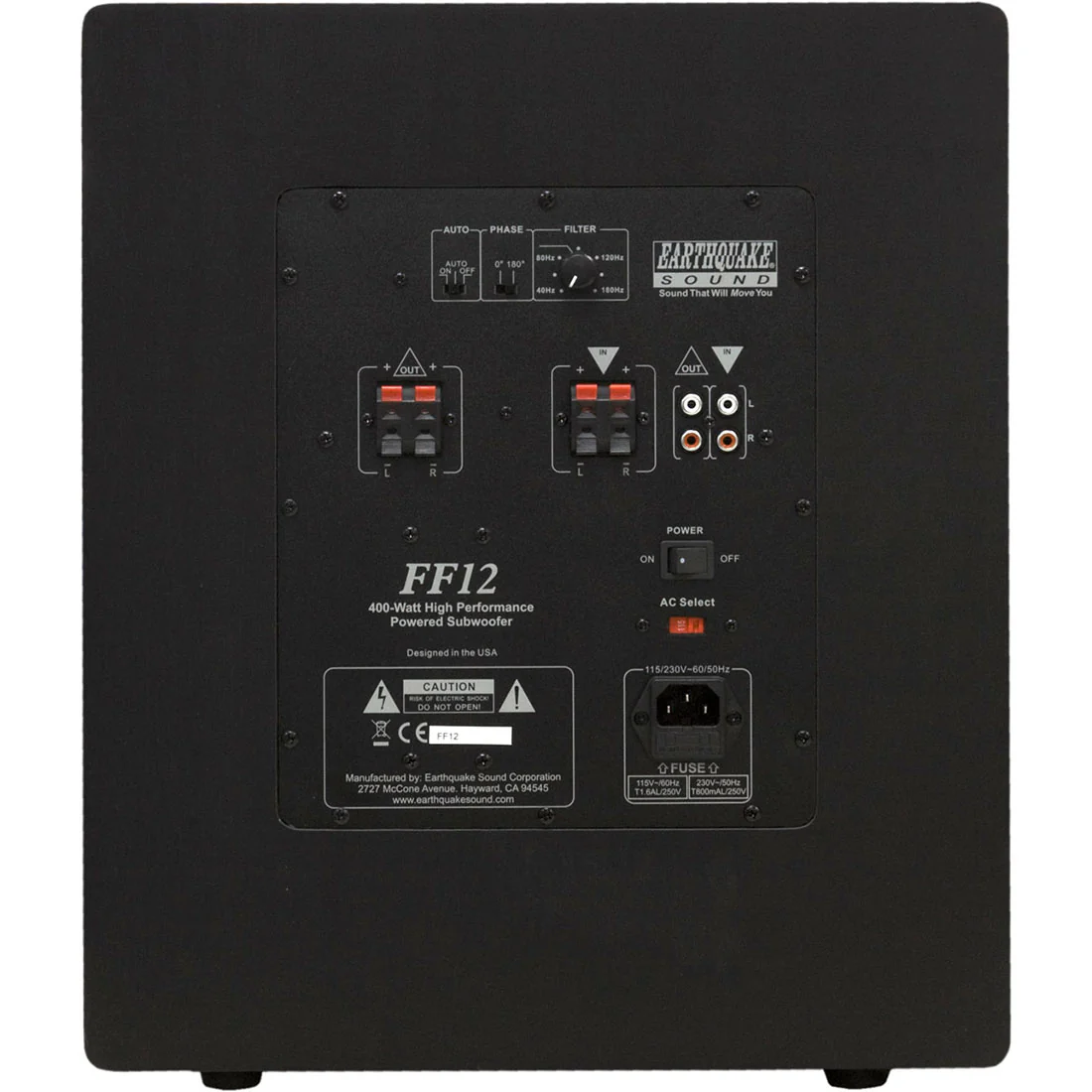 Earthquake Sound FF12 12" Front Firing Subwoofer (FF12) - Image 3