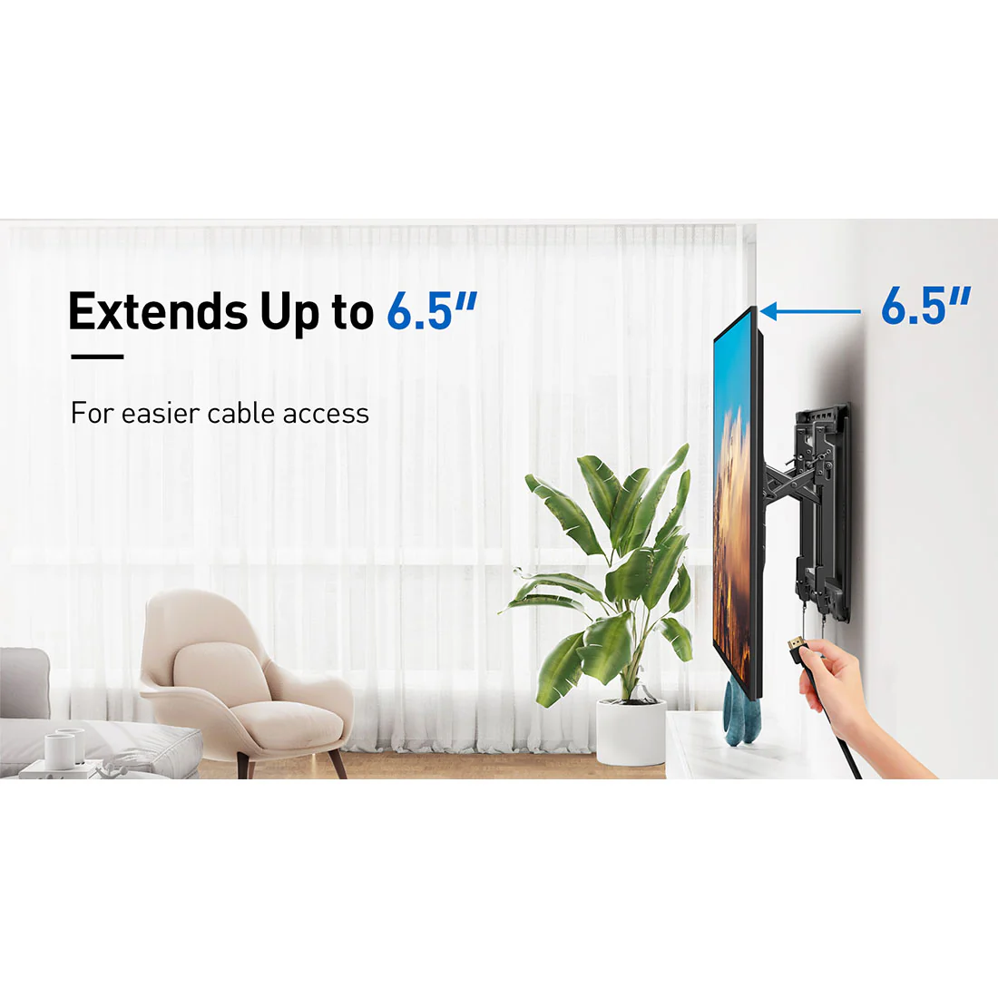 ErgoAV ERMTL3-01B Large Extend Tilt Mount for TVs 46" to 100" (ERMTL301B) - Image 14