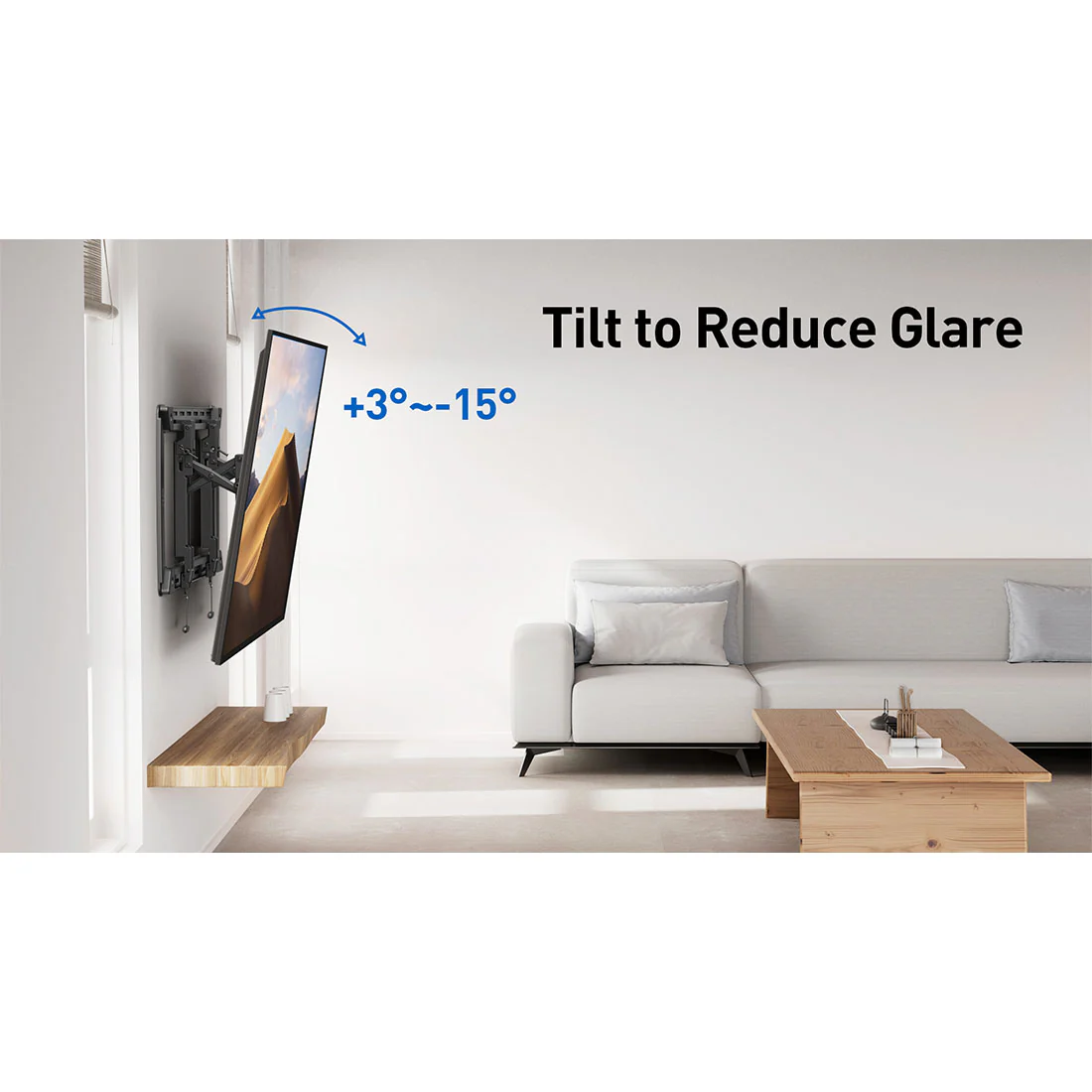 ErgoAV ERMTL3-01B Large Extend Tilt Mount for TVs 46" to 100" (ERMTL301B) - Image 9