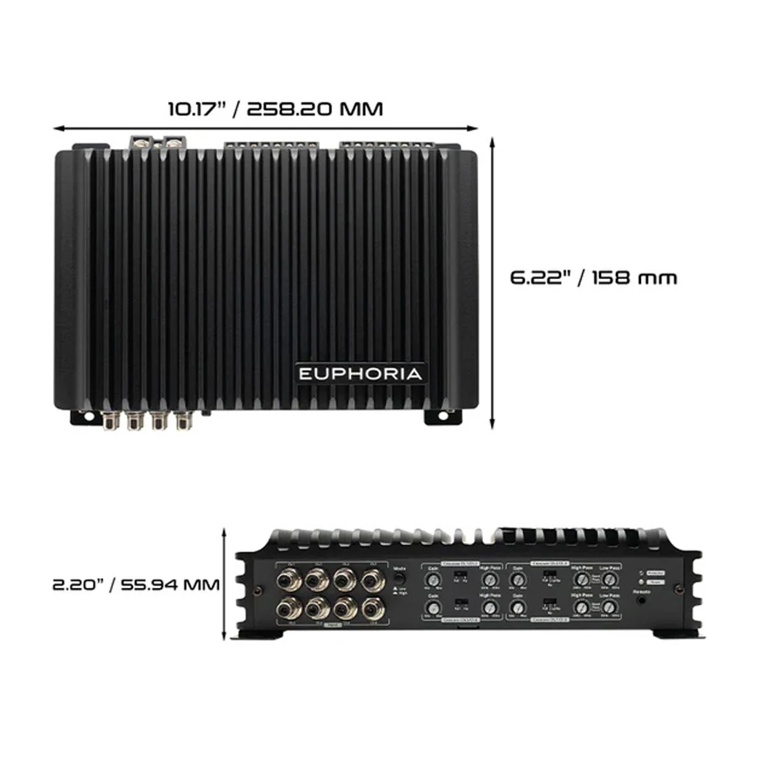 Euphoria EA8.1200 8-Channel Full Range Class D Car Amplifier (EA81200) - Image 2