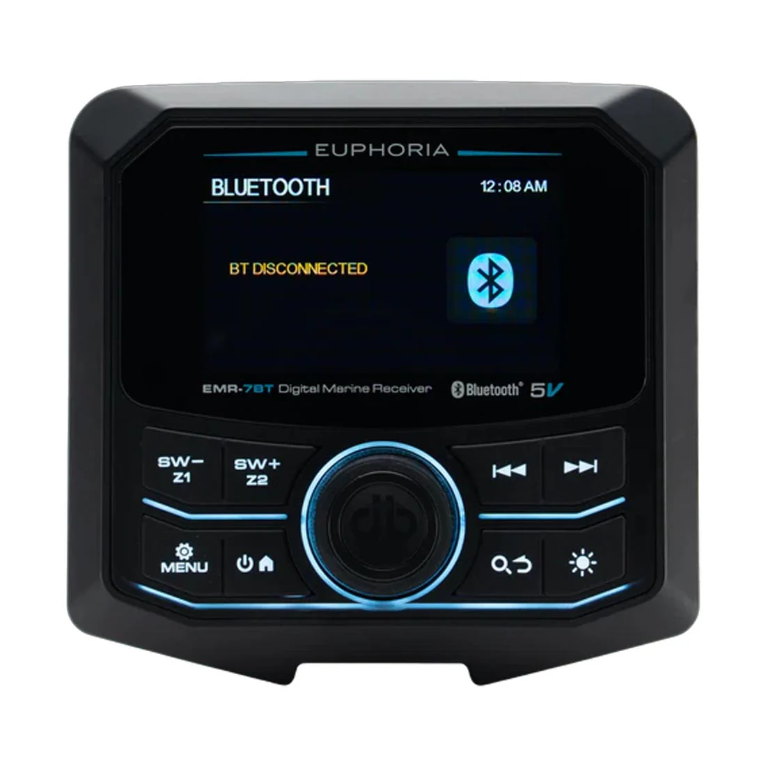 Euphoria EMR-7BT LCD Digital Marine Bluetooth Receiver (EMR7BT)