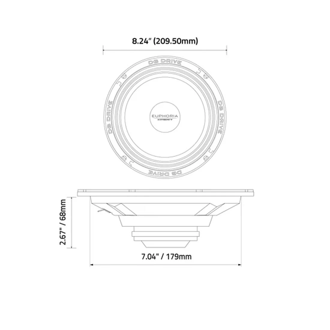 Euphoria XPERT EXM8NSB 8" NEO Sealed Back Midrange Speaker - Each - Image 10