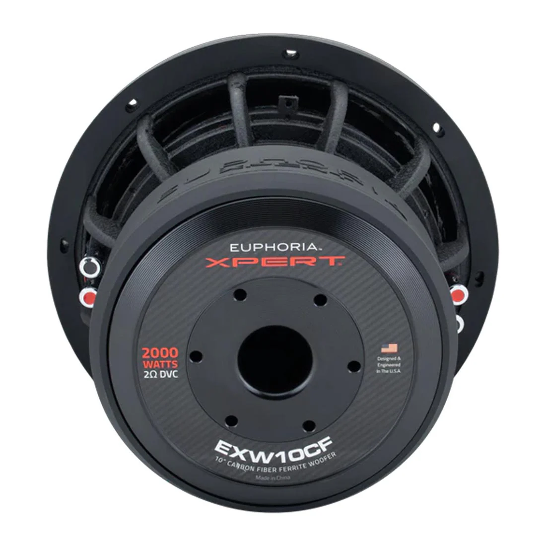 Euphoria XPERT EXW10CF 10" 2-Ohm Carbon Fiber DVC Subwoofer - Each - Image 5