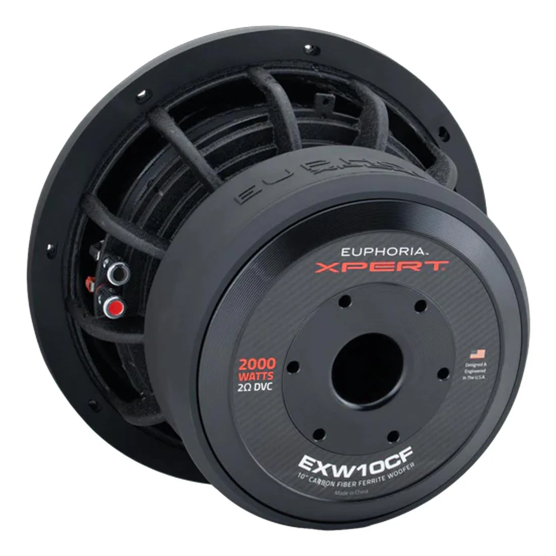 Euphoria XPERT EXW10CF 10" 2-Ohm Carbon Fiber DVC Subwoofer - Each - Image 6