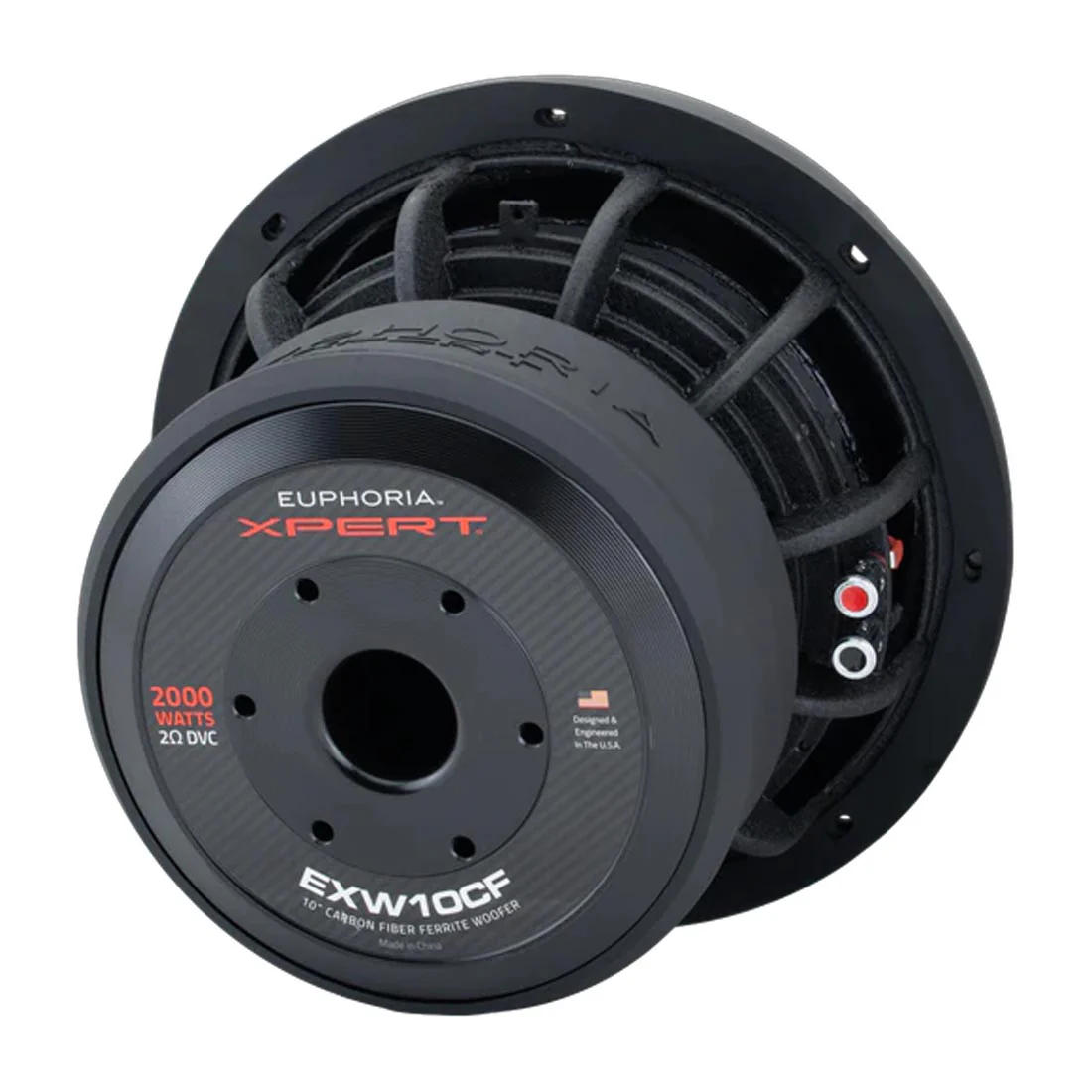 Euphoria XPERT EXW10CF 10" 2-Ohm Carbon Fiber DVC Subwoofer - Each - Image 7