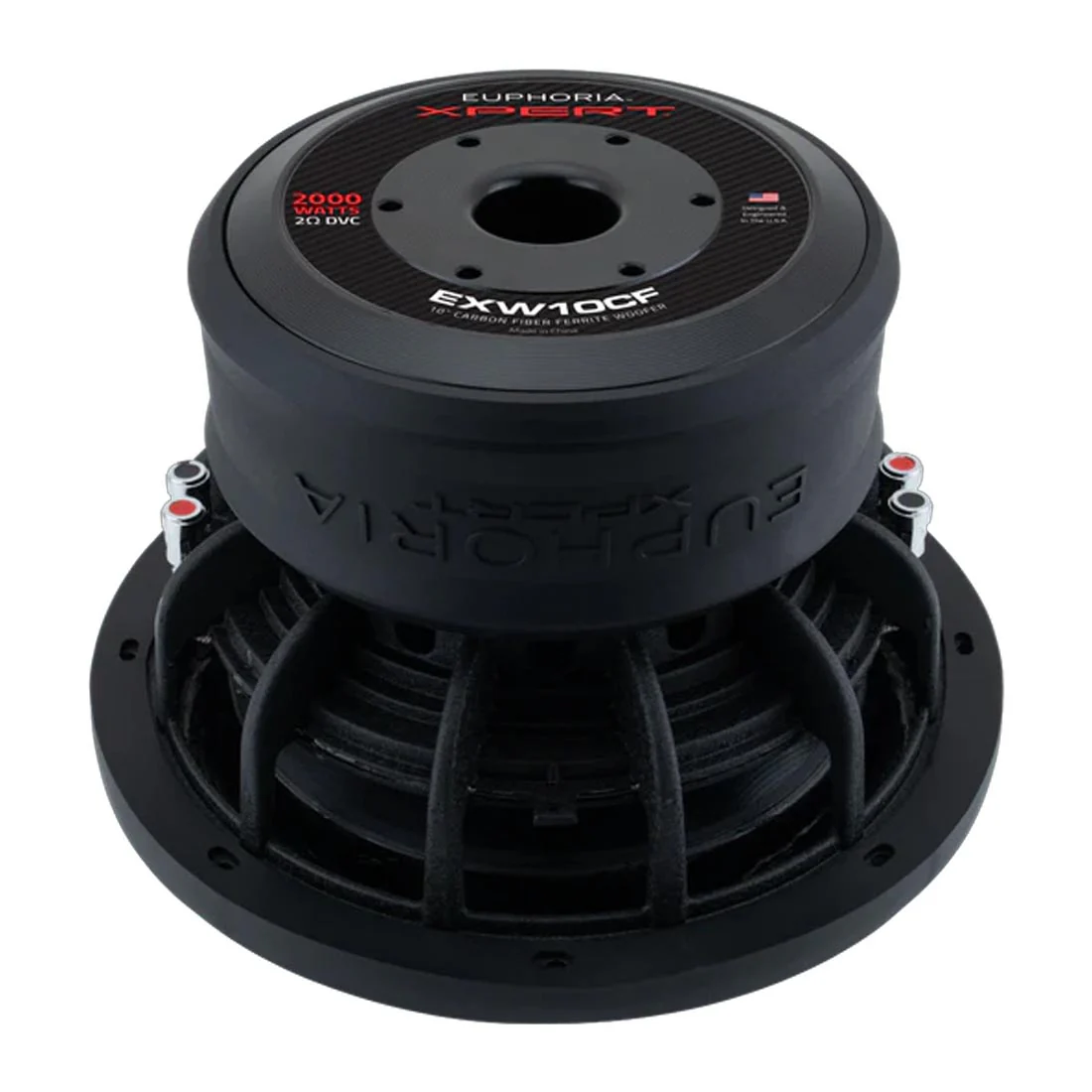 Euphoria XPERT EXW10CF 10" 2-Ohm Carbon Fiber DVC Subwoofer - Each - Image 8
