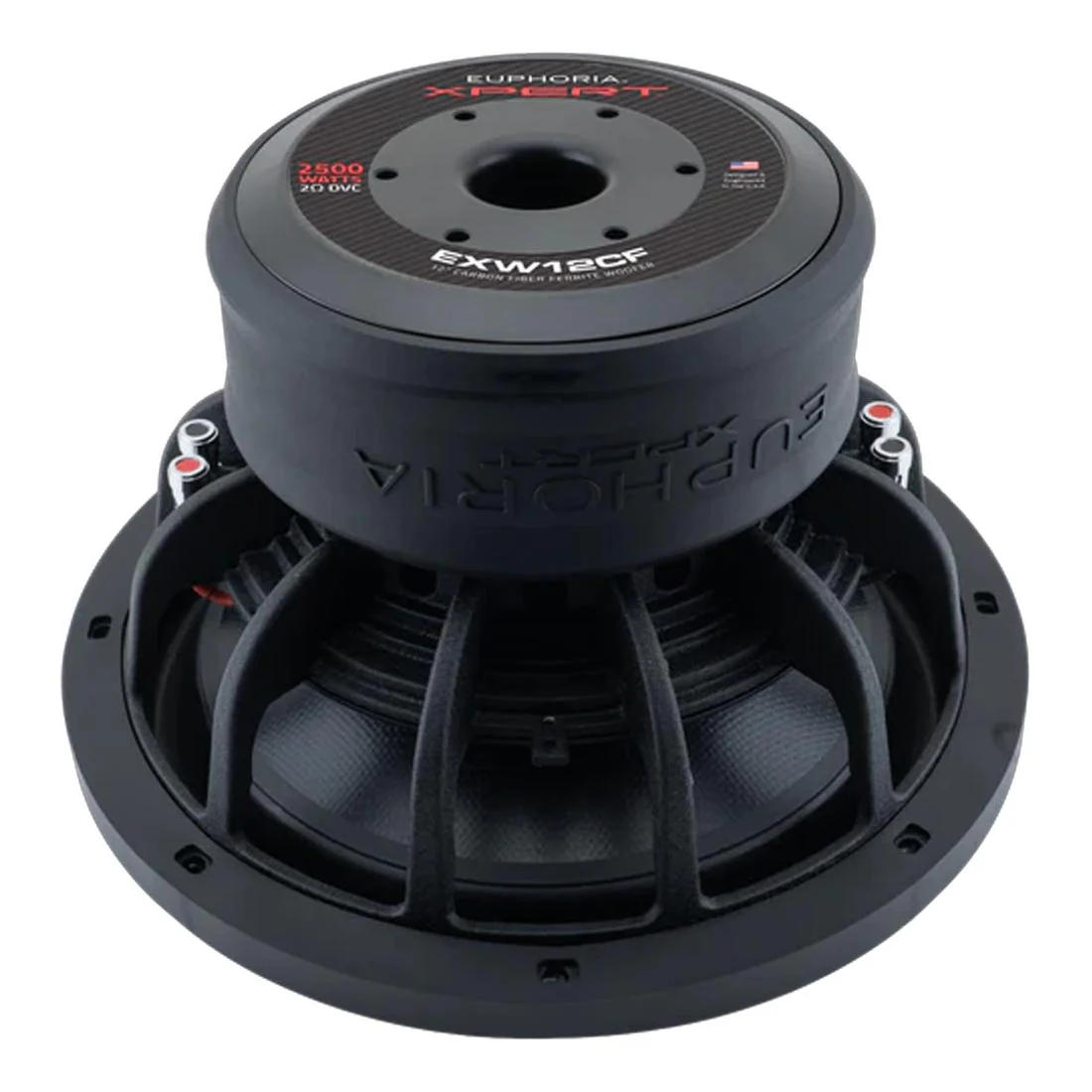 Euphoria XPERT EXW12CF 12" 2-Ohm Carbon Fiber DVC Subwoofer - Each - Image 7