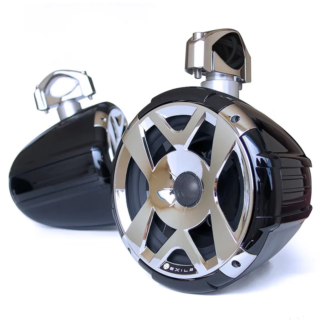 Exile Audio SXT9Q 9" Marine Surf Tower Speakers - Black - Pair