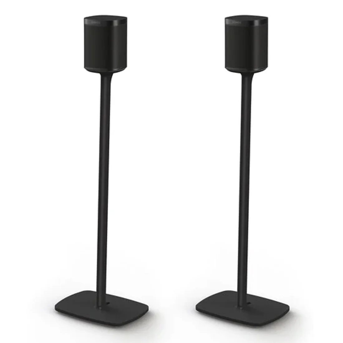 Flexson FLXS1FS2021US Floor Stand For Sonos One Or Play:1 - Pair - Black (FLXS1FS2021US)