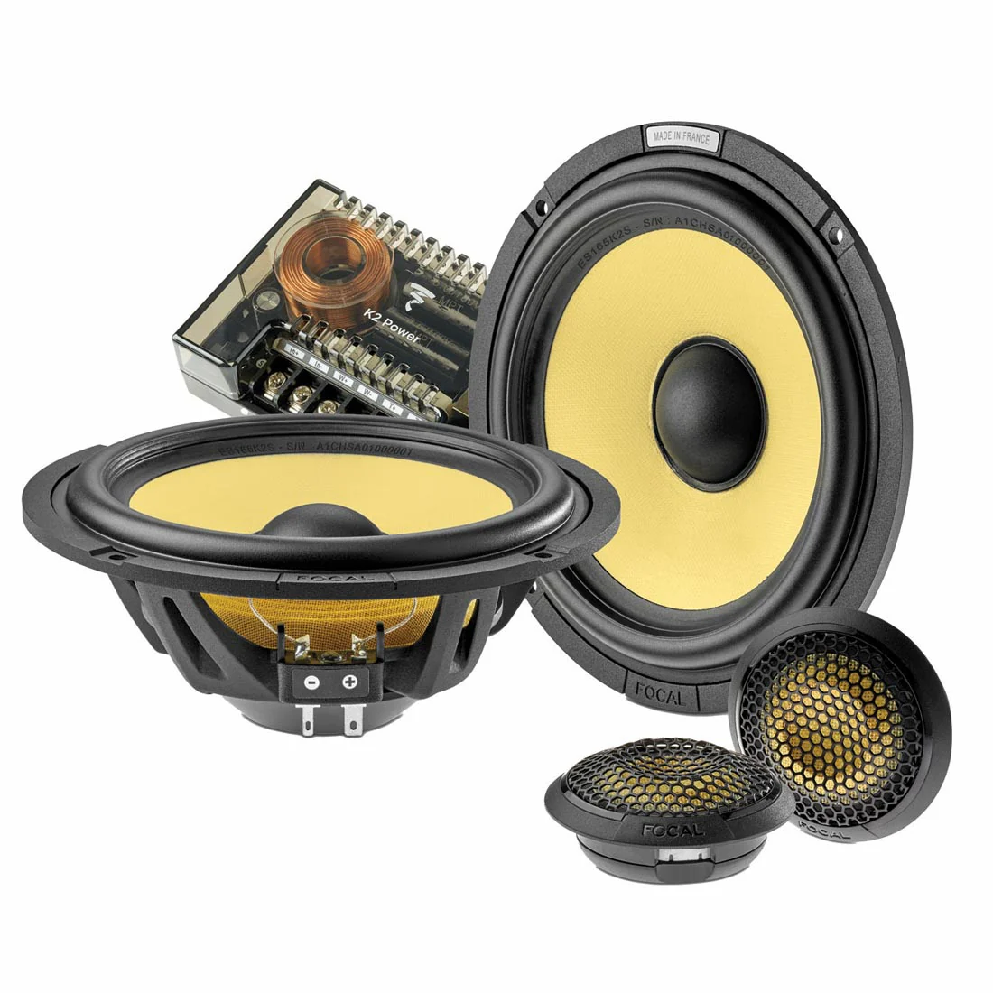 Focal ES165K2 SLIM E 6.5" 2-Way Slim Component Speaker System (ES165K2SLIME)