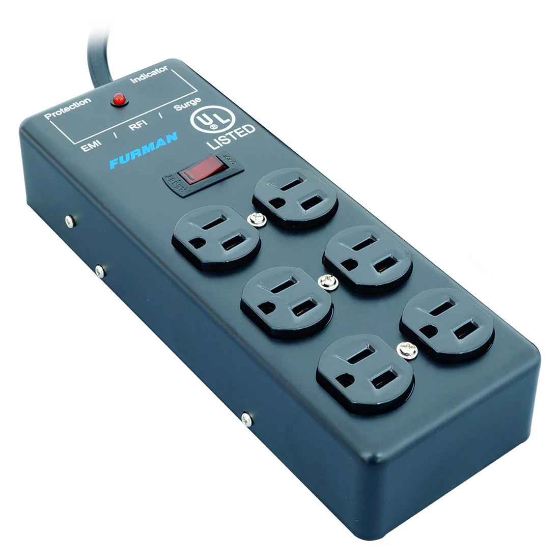 Furman SS-6B 6 Outlet 2×3 Metal Surge Suppressor Strip (SS6B) - Image 5